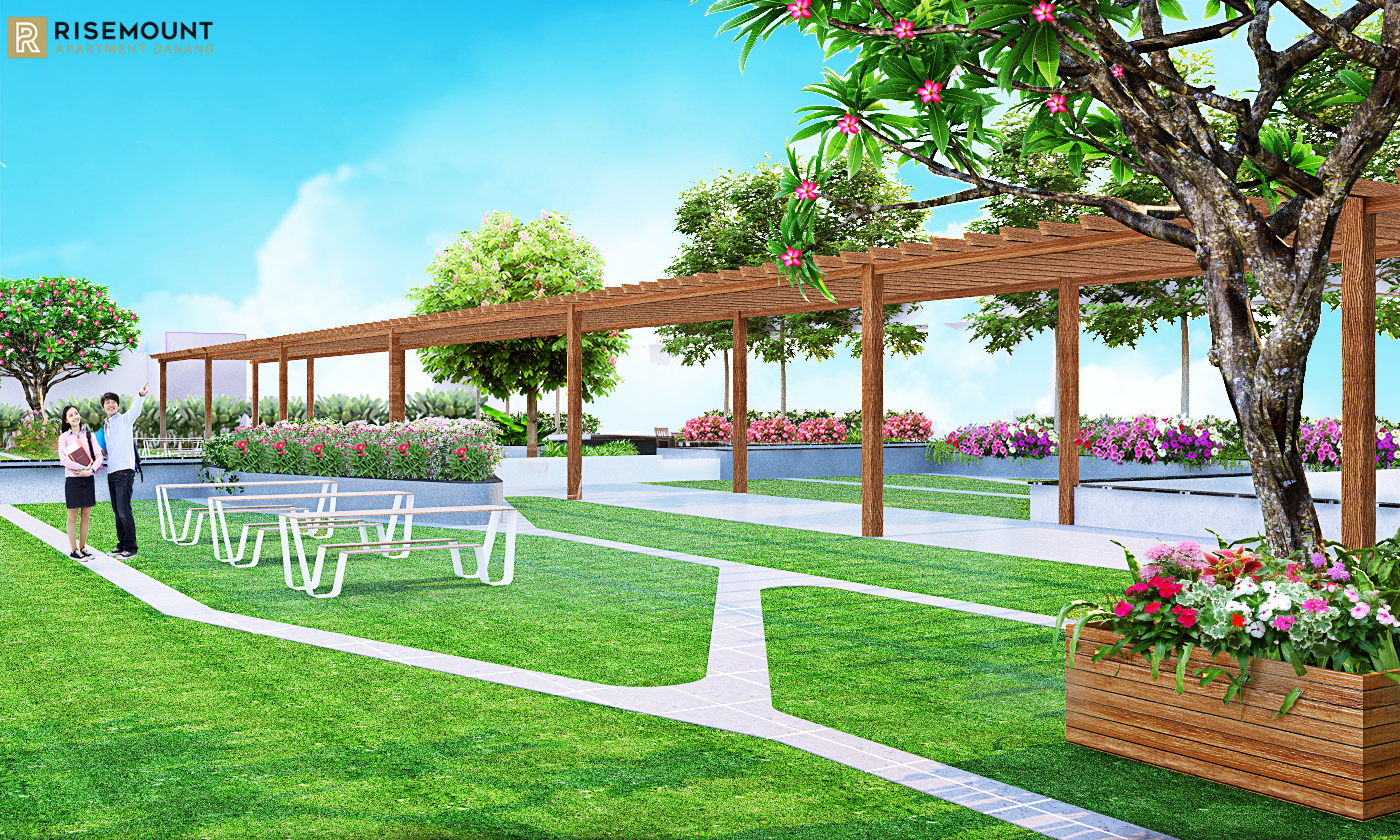 Công viên Sakura dự án Risemount Đà Nẵng Công viên Sakura dự án Risemount Đà Nẵng